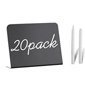 20 Pack 4"x3"Mini Chalkboard Signs for Chalk Sign for Food - Party - Buffet - Table Sign Chalkboa...