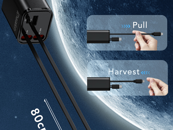 4 in 1 retractable car charger