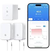 GoveeLife WiFi Refrigerator Thermometer with Alarm, Wireless Digital Freezer Temperature Gauge wi...