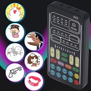 Audio Mixer, I9 Voice Changer Set Live Sound Card for Live Streaming