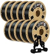 OVERTURE 10KG Bundle PETG 3D Printer Filament 1.75mm, Neatly Wound Durable PETG 10kg Spool (22.2l...