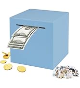 Totola Stainless Steel Piggy Bank for Adults, Indestructible Savings Box for Cash, Must-Break-to-...