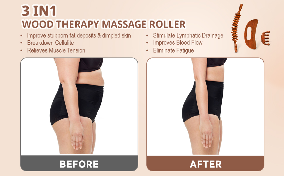 Wooden Gua Sha Lymphatic Drainage Massager