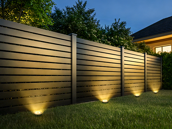 solar fence lights