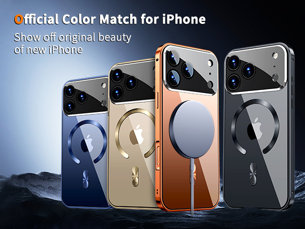 Magnetic Privacy Case for iPhone 17 Pro Max[Compatible with MagSafe] [CD Metal Ring]