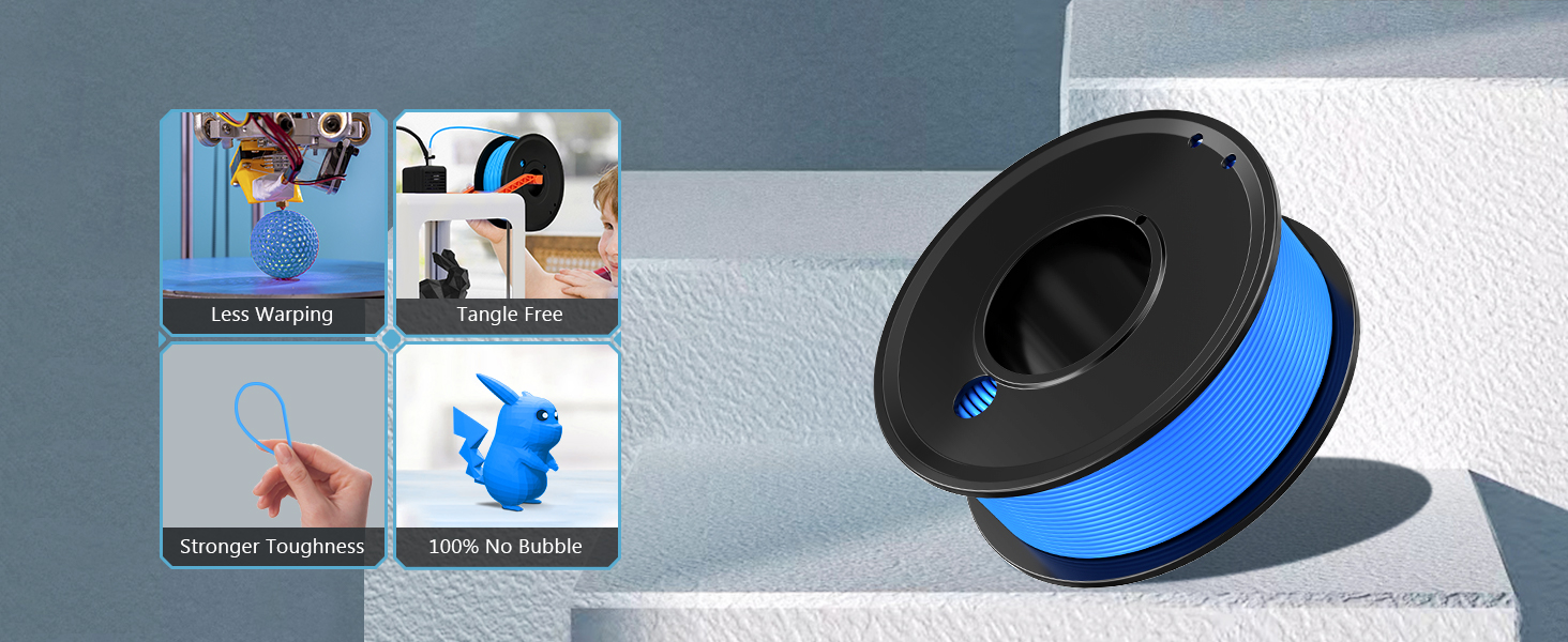 Filiment Fillamentum bulk petg plus pro rainbow wood abs asa pc pva tpu color changing multicolor 