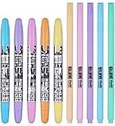 BLIEVE - Aesthetic Highlighters and Gel Pens And Soft Tip, No Bleed Dry Fast Easy to Hold, for Bi...