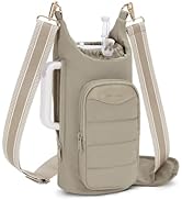 sportsnew Water Bottle Holder for 30oz/40oz Tumbler with Handle, Puffy Water Bottle Carrier Bag w...