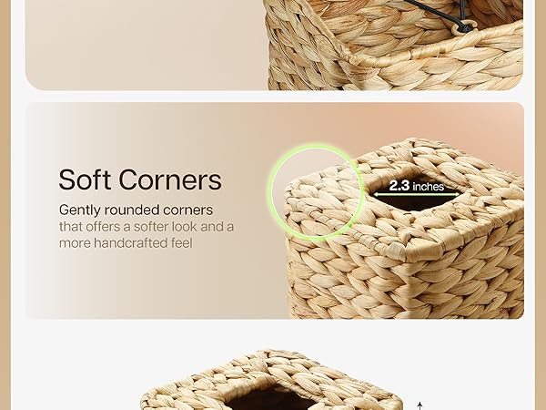 wicker tissue box