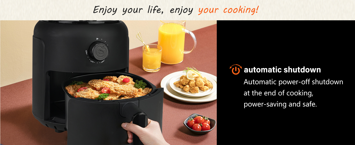 2.6QT Knob Model Air Fryer