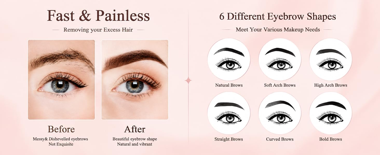Precision Hair Remover for Smooth, Natural Brows