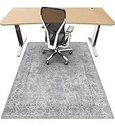 Office Chair Mat for Hardwood Floor, 36"x48" Desk Chair Mat for Home Office, Non-Slip Desk Rug, U...