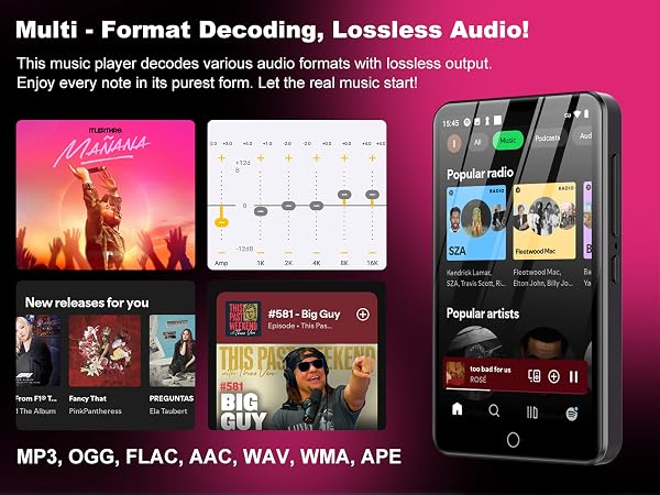 80GB MP3 Player with Bluetooth and WiFi