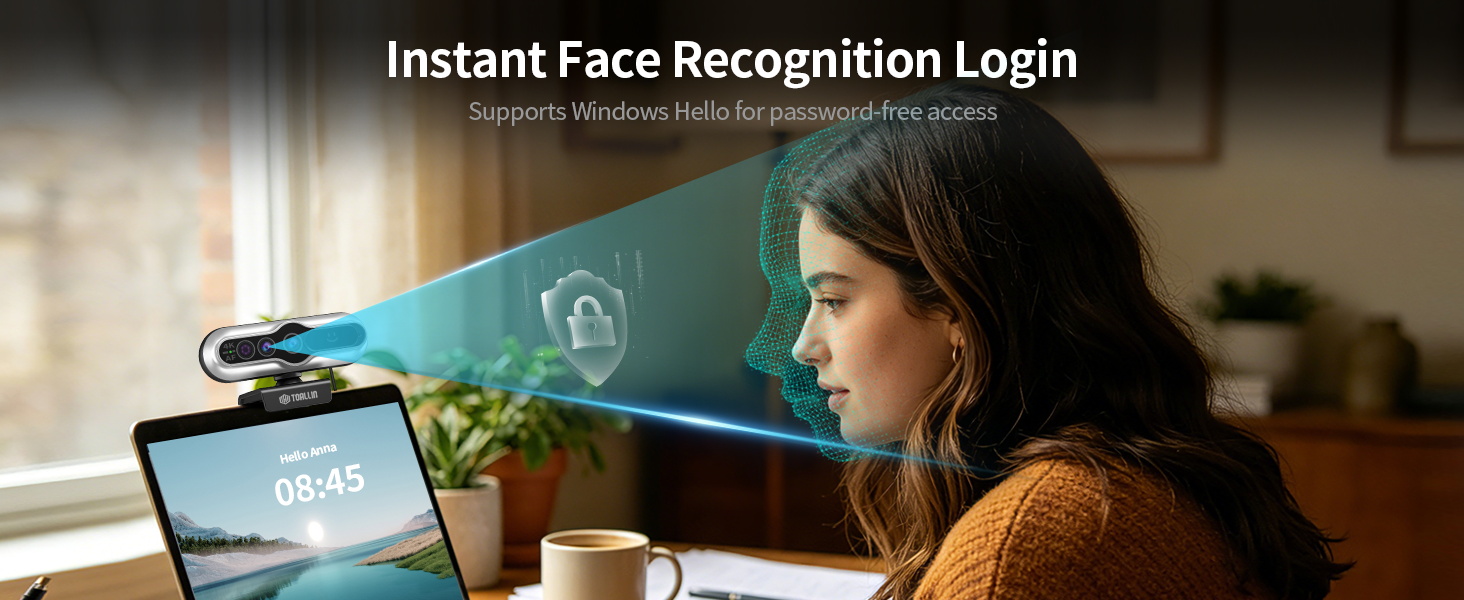 windows hello webcam 4k facial recognition webcam