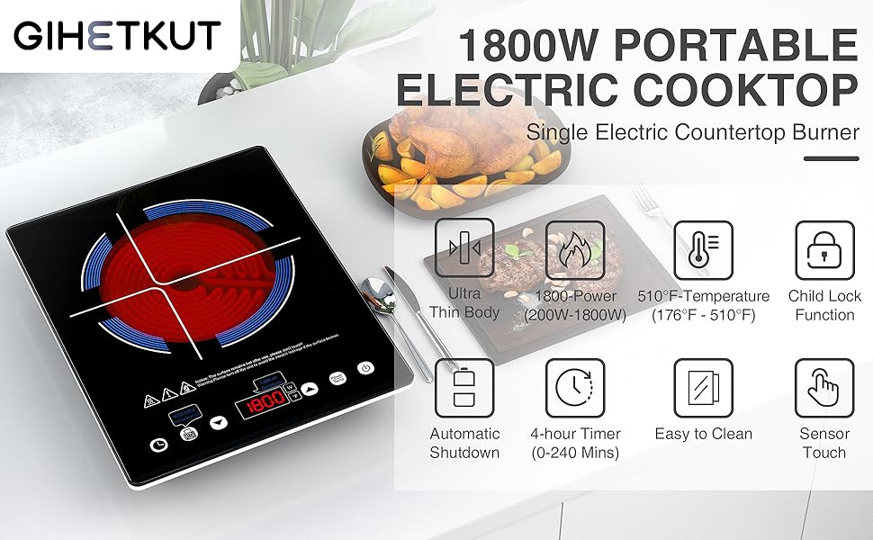 single electric burner