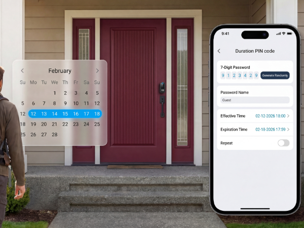 One Time Passcode Temporary Entry for Deliveries and Cleaners