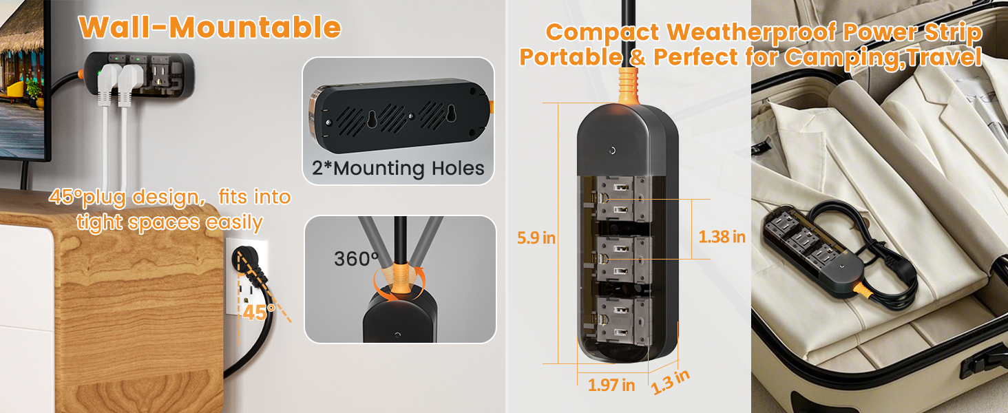 weatherproof power strip