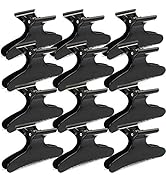 Ondder Hair Clips for Styling Sectioning Black Butterfly Hair Clips Clamps Claws Pro Salon Hair C...