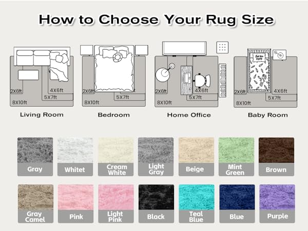 soft fluffy shag area rugs for living room rug