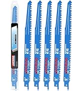 Wood Pruning Reciprocating Saw Blades 9 Inch Sawzall Blades for Trees High Carbon Steel Pruning B...