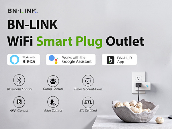 BN-LINK WiFi Smart Plug Outlet