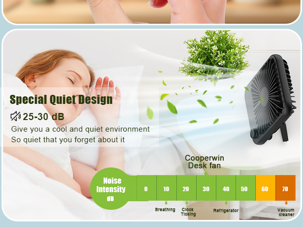 desk fans small quiet