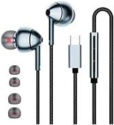 USB C Headphones for Samsung Galaxy S23 FE S22 S21 S20 A53 A54 Wired Earbuds in-Ear Type C Earpho...
