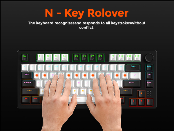 75% wired gaming mechanical keyboard