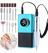 Electric 45000RPM Nail Drill Machine Rechargeable Portable Nail File Electric DIY Nail Drill Kit ...