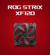 ASUS ROG Strix XF120 Whisper-Quiet, 4-pin PWM Fan for PC Cases, Radiators or CPU Cooling (120mm, ...
