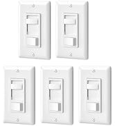 DEWENWILS Dimmer Switch for LED Lights, 600W Incandescent/Halogen and 150W CFL/LED, Single-Pole o...