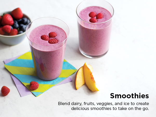 Smoothies Nutrient extractions* Frozen drinks