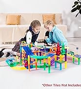 12pcs Race Track Add-On Magnetic Railway 5Styles Building Block Set Magnet Tiles Construction Toy...
