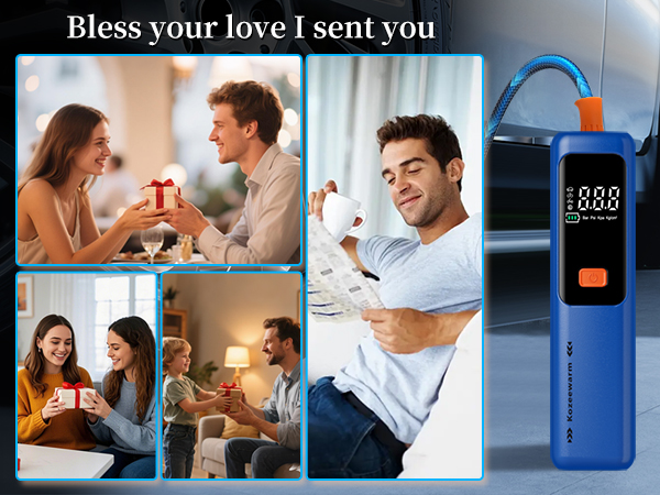 Cordless Tire Inflator Portable Air Compressor