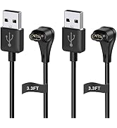 2 Pack Charger Cable for Garmin Fenix 7|7S|7X|6|6S|6X|5|5S, Forerunner 245|945, Approach S62|S10,...