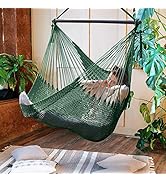 Bathonly Large Hammock Chair with Spreader Bar, Caribbean Hammock Swing Chair, XL Hammock Chair O...
