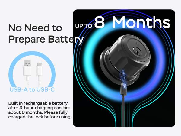 Built-in rechargeable battery