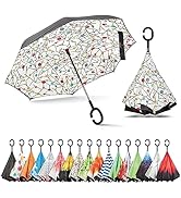 Sharpty Inverted, Windproof, Reverse Umbrella for Women with UV Protection, Upside Down with C-Sh...