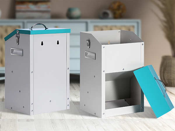 automatic dog cat feeder with storage container