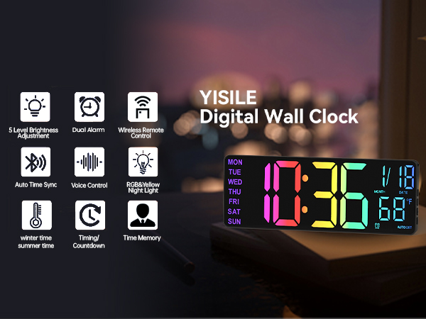 digital wall clock