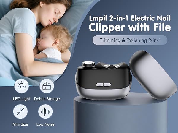 electric nail file;nail clippers with light;electric baby nail trimmer;nail trimmer with light