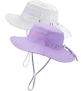 Toddler Baby Sun Hat Kids Summer Sun Hat UV Protection 50+ Adjustable Kids Beach Hat with Breatha...
