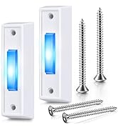 Saillong LED Lighted Doorbell Button Wired, Door Bell Ringer Push Buttons Replacement Garage Door...