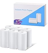 Kids Instant Camera Refill Print Paper 6 Rolls - CAMCLID Thermal Print Paper Rolls Photo Print Co...