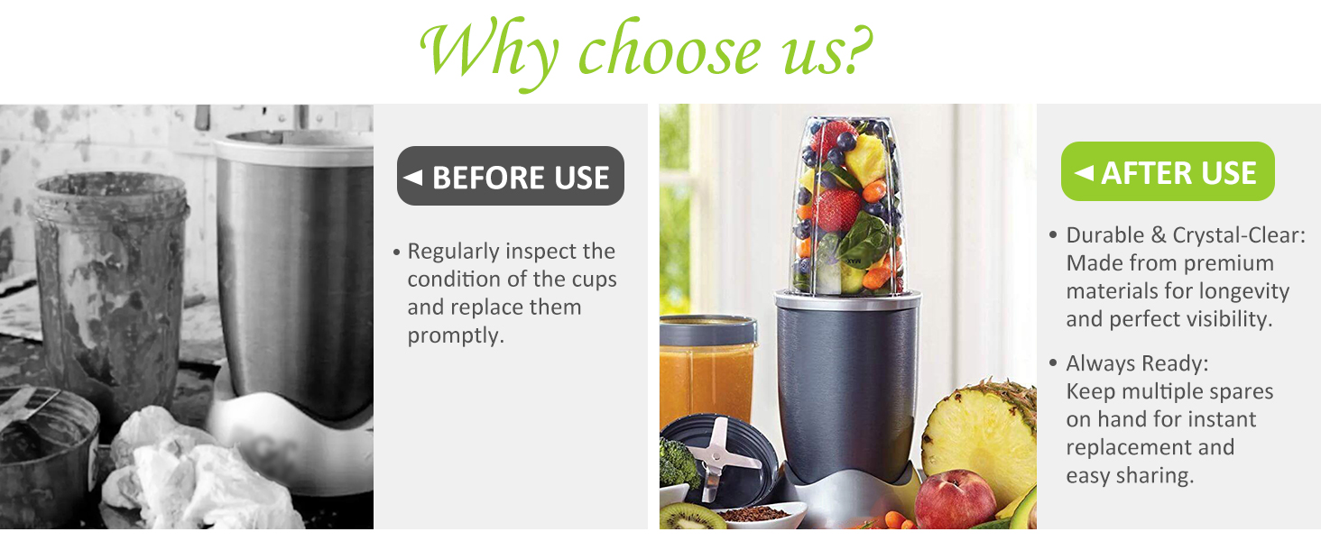 nutribullet blender cups