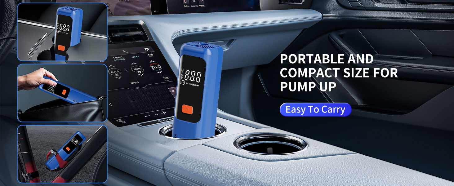 Car Tires, Inflatables, Motorcycle, Balls, Compact Bike Tire Pump