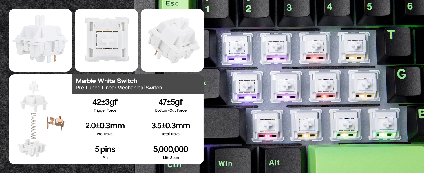 Galaxy68 Wireless Mechanical Keyboard in Aluminum with QMK/VIA Support