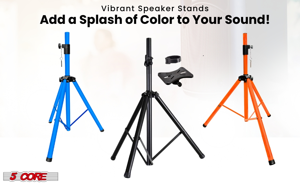 PA Speaker Stands, Professional Heavy-Duty Tripod, Universal PA DJ Tripod Speaker Stand
