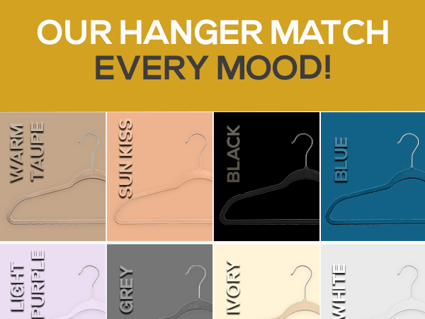 Closet storage velvet hangers 100 pack non slip hangers slim black hangers