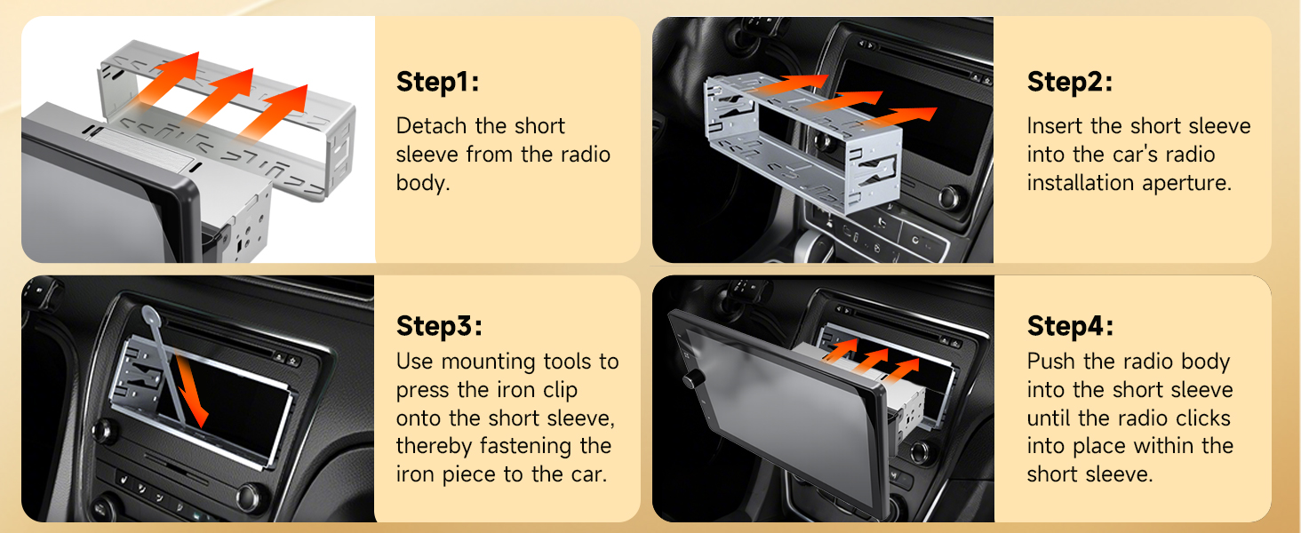 single din bluetooth car stereo equipped 10.1 inch high-definition IPS rotatable screen